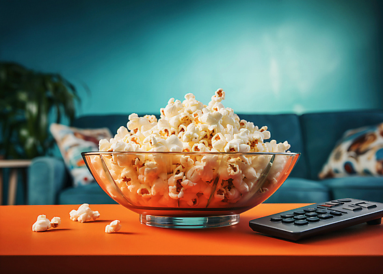 JPG 편집이미지 그릇 사람없음 소파 리모컨 오브젝트 담기 팝콘 블러효과 편집실사 AI포토 AI콘텐츠 식기 의자 모션 CG 블러 파일형식 효과