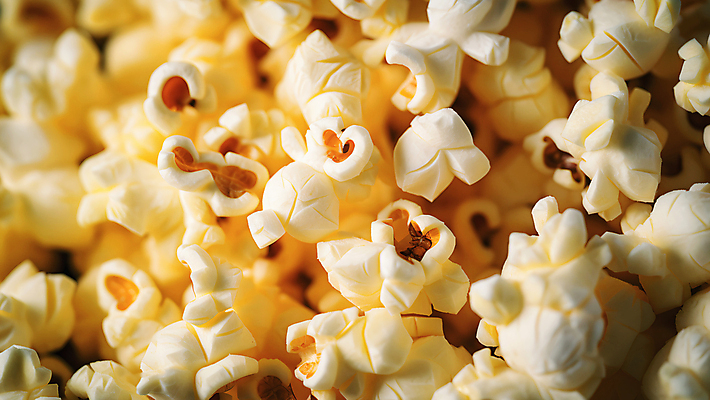 JPG 편집이미지 근접촬영 사람없음 노란색 가득함 팝콘 편집실사 AI포토 AI콘텐츠 뷰포인트 컬러 CG 파일형식