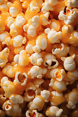 JPG 편집이미지 사람없음 노란색 가득함 팝콘 시럽 캐러멜 편집실사 AI포토 AI콘텐츠 컬러 디저트 CG 파일형식