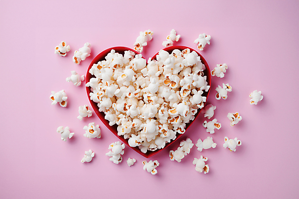 JPG 편집이미지 분홍색 사람없음 하이앵글 하트 오브젝트 담기 팝콘 편집실사 AI포토 AI콘텐츠 모양 뷰포인트 컬러 모션 CG 파일형식