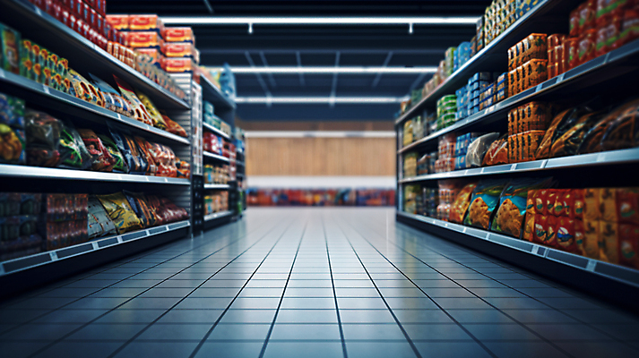 JPG 편집이미지 음식 조명 실내 사람없음 쇼핑 상품 디지털합성 진열장 마트 편집실사 AI포토 AI콘텐츠 내부 상점 CG 파일형식