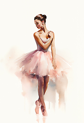 JPG 전신 여자 분홍색 일러스트 수채화 한명 서기 성인 발레 발레리나 발레복 손그림 감성 발레동작 성인여자한명만 국내일러스트 AI일러스트 AI콘텐츠 1 옷 컬러 포즈 컨셉 모션 사람 춤 여자한명만 성인여자만 파일형식