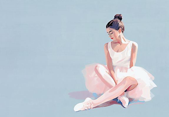 JPG 전신 여자 분홍색 하늘색 일러스트 휴식 한명 앉기 성인 발레 발레리나 발레복 감성 발레동작 성인여자한명만 국내일러스트 AI일러스트 AI콘텐츠 1 옷 컬러 포즈 컨셉 모션 사람 파란색 춤 여자한명만 성인여자만 파일형식