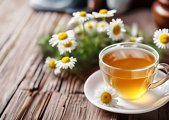 JPG 편집이미지 사람없음 컵 차 찻잔 컵받침 디지털합성 꽃차 나무탁자 캐모마일 편집소스 편집실사 AI포토 AI콘텐츠 식기 꽃 음료 탁자 잔 차_음료 허브 받침대 CG 파일형식