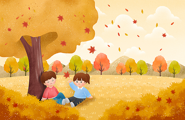 전신 PSD 나무 구름 커플 여자 남자 여유 단풍 낙엽 일러스트 자연 하늘 단풍나무 휴식 산 앉기 풍경 잔디 성인 두명 손들기 눈감음 주황색 가을 가을여행 성인만 국내일러스트 자연요소 식물 계절 감정 컬러 여행 컨셉 잎 관계 모션 사람 생태계 파일형식 가을_계절