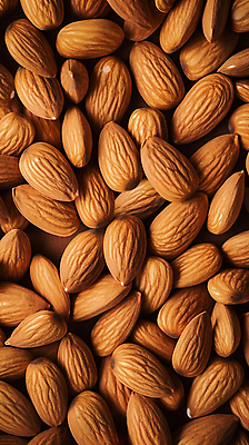 JPG 편집이미지 사람없음 갈색 견과류 가득함 디지털합성 아몬드 편집소스 편집실사 AI포토 AI콘텐츠 컬러 CG 파일형식