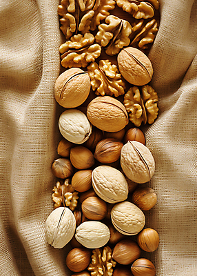 JPG 편집이미지 사람없음 갈색 견과류 디지털합성 호두 편집소스 편집실사 AI포토 AI콘텐츠 컬러 CG 파일형식