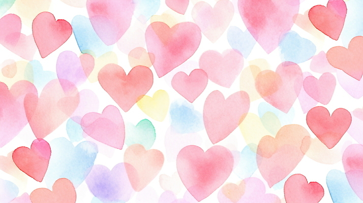JPG 분홍색 패턴 일러스트 수채화 사랑 사람없음 패턴백그라운드 하트 파스텔톤 국내일러스트 AI일러스트 AI콘텐츠 모양 감정 컬러 백그라운드 무늬 파일형식