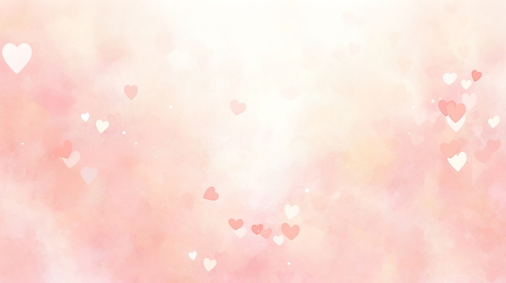 JPG 분홍색 일러스트 수채화 사랑 사람없음 하트 파스텔톤 국내일러스트 AI일러스트 AI콘텐츠 모양 감정 컬러 파일형식