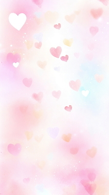 JPG 분홍색 일러스트 수채화 사랑 사람없음 하트 파스텔톤 국내일러스트 AI일러스트 AI콘텐츠 모양 감정 컬러 파일형식