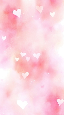 JPG 분홍색 일러스트 수채화 사랑 사람없음 하트 파스텔톤 국내일러스트 AI일러스트 AI콘텐츠 모양 감정 컬러 파일형식