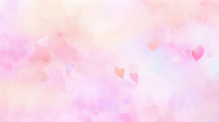 JPG 분홍색 일러스트 수채화 사랑 사람없음 하트 파스텔톤 국내일러스트 AI일러스트 AI콘텐츠 모양 감정 컬러 파일형식