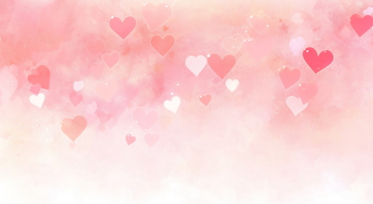 JPG 분홍색 일러스트 수채화 사랑 사람없음 하트 파스텔톤 국내일러스트 AI일러스트 AI콘텐츠 모양 감정 컬러 파일형식