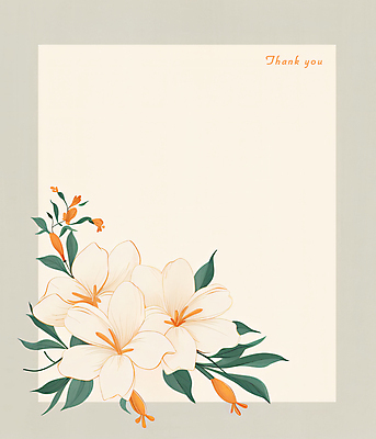 JPG 꽃 일러스트 프레임 사람없음 감사 초대장 초대 베이지색 카피스페이스 국내일러스트 AI일러스트 AI콘텐츠 카드프레임 식물 감정 컬러 카드_감사 공백 파일형식