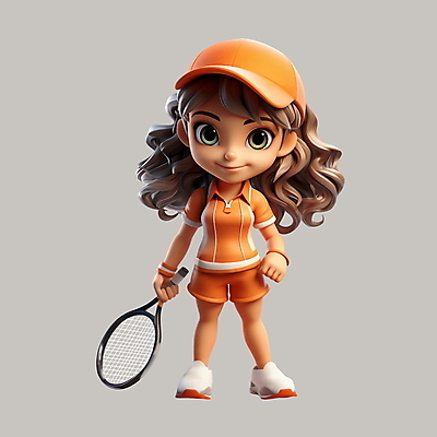 PSD 편집이미지 여자 3D캐릭터 한명 들기 성인 3D 테니스 잡기 테니스라켓 테니스선수 테니스복 성인여자한명만 편집3D 캐릭터 1 모션 운동선수 사람 운동복 구기 라켓 디지털합성 여자한명만 성인여자만 파일형식