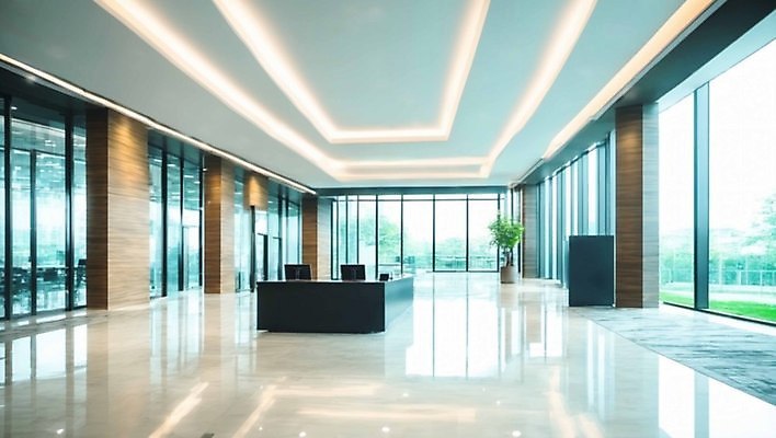 JPG 편집이미지 회사 창문 실내 사람없음 공간 라운지 복도 편집실사 AI포토 AI콘텐츠 비즈니스 내부 CG 파일형식