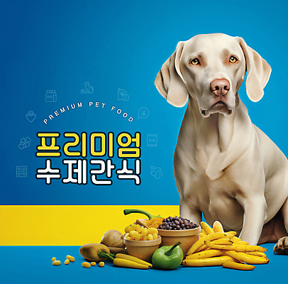 PSD 편집이미지 행복 반려견 채소 과일 타이포그라피 사람없음 파란색 반려동물 강아지 애견간식 프리미엄 핸드메이드 펫푸드 이미지편집 동물 문자 감정 컬러 개 애견용품 파일형식