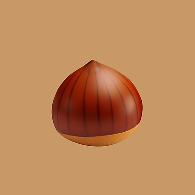 PSD 아이콘 사람없음 3D아이콘 갈색 3D 가을 밤 디지털합성 계절 컬러 견과류 파일형식