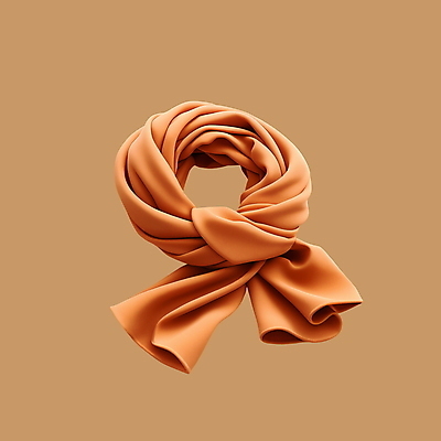 PSD 아이콘 사람없음 3D아이콘 3D 주황색 목도리 가을 디지털합성 잡화 계절 컬러 파일형식