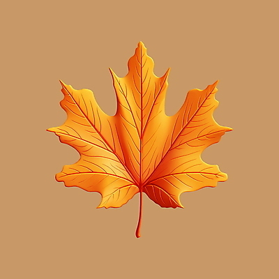 PSD 아이콘 단풍 낙엽 잎 나뭇잎 사람없음 3D아이콘 3D 주황색 가을 디지털합성 식물 계절 컬러 파일형식