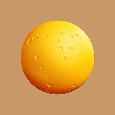 PSD 아이콘 사람없음 3D아이콘 노란색 3D 보름달 달 가을 디지털합성 자연요소 계절 컬러 파일형식