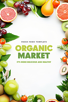 PSD 편집이미지 잎 토마토 과일 포도 프레임 타이포그라피 사람없음 자몽 유기농 카피스페이스 이미지편집 식물 문자 웰빙 채소 공백 파일형식