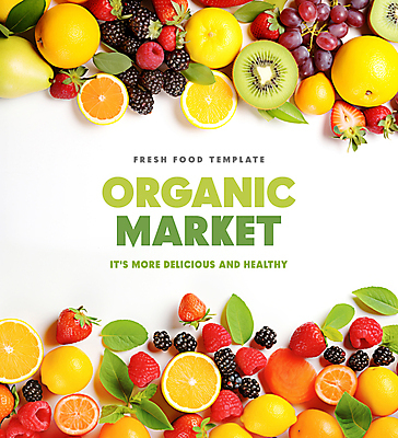 PSD 편집이미지 잎 채소 오렌지 과일 딸기 포도 프레임 키위 타이포그라피 사람없음 유기농 산딸기 블랙베리 카피스페이스 이미지편집 식물 문자 웰빙 공백 파일형식