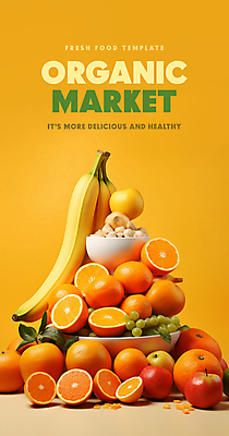 PSD 편집이미지 잎 오렌지 과일 포도 바나나 타이포그라피 사람없음 쌓기 주황색 유기농 카피스페이스 이미지편집 식물 문자 웰빙 컬러 모션 공백 파일형식