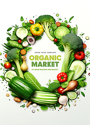 PSD 편집이미지 잎 토마토 채소 양파 피망 프레임 타이포그라피 사람없음 초록색 원형 브로콜리 유기농 카피스페이스 이미지편집 도형 식물 문자 웰빙 컬러 공백 파일형식
