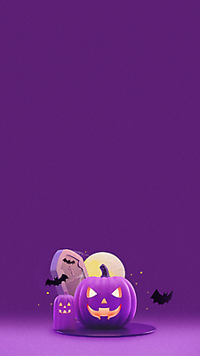 JPG 편집이미지 호박 사람없음 보라색 할로윈 달 유령 거미줄 비석 박쥐 카피스페이스 편집실사 AI컴퓨터그래픽 AI콘텐츠 자연요소 컬러 채소 포유류 공백 CG 파일형식