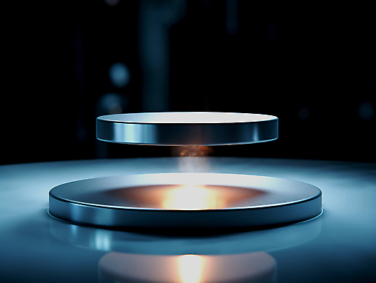 JPG 편집이미지 사람없음 빛 검은색 원형 은색 떠있는 디지털합성 자석 초전도체 편집실사 AI컴퓨터그래픽 AI콘텐츠 도형 컬러 모션 CG 파일형식