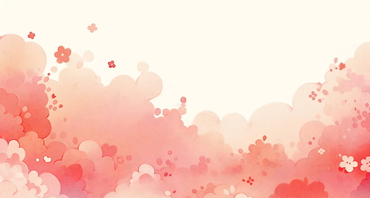 JPG 꽃 분홍색 일러스트 추상 수채화 사람없음 감성 국내일러스트 AI일러스트 AI콘텐츠 식물 컬러 컨셉 무늬 파일형식