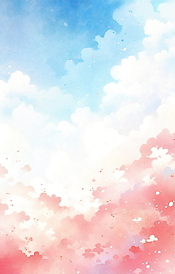 JPG 분홍색 일러스트 추상 수채화 사람없음 파란색 감성 국내일러스트 AI일러스트 AI콘텐츠 컬러 컨셉 무늬 파일형식