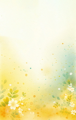 JPG 꽃 일러스트 추상 수채화 사람없음 노란색 풀 감성 국내일러스트 AI일러스트 AI콘텐츠 식물 컬러 컨셉 무늬 파일형식