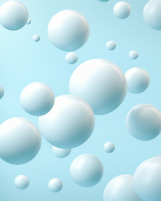 JPG 편집이미지 하늘색 사람없음 3D 구 원형 떠있는 디지털합성 버블 편집3D AI컴퓨터그래픽 AI콘텐츠 도형 모션 파란색 파일형식