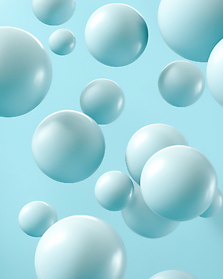 JPG 편집이미지 하늘색 사람없음 3D 구 원형 떠있는 디지털합성 버블 편집3D AI컴퓨터그래픽 AI콘텐츠 도형 모션 파란색 파일형식