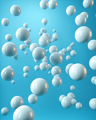 JPG 편집이미지 하늘색 사람없음 3D 구 원형 떠있는 디지털합성 버블 편집3D AI컴퓨터그래픽 AI콘텐츠 도형 모션 파란색 파일형식