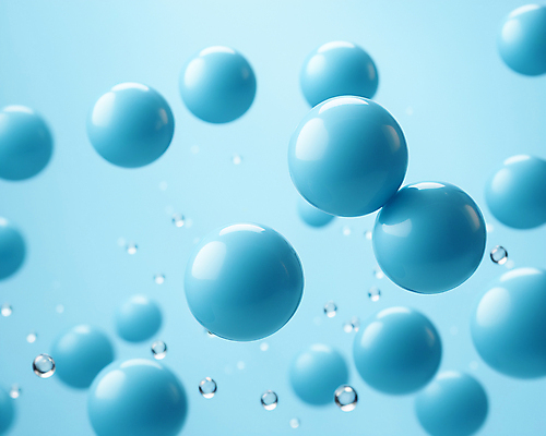 JPG 편집이미지 하늘색 사람없음 3D 구 원형 떠있는 디지털합성 버블 편집3D AI컴퓨터그래픽 AI콘텐츠 도형 모션 파란색 파일형식