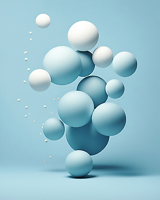 JPG 편집이미지 하늘색 사람없음 3D 구 원형 떠있는 디지털합성 버블 편집3D AI컴퓨터그래픽 AI콘텐츠 도형 모션 파란색 파일형식