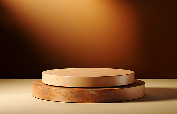 JPG 편집이미지 사람없음 갈색 돌_바위 원형 디지털합성 대리석 단상 스톤 포디움 목업 편집실사 AI포토 AI콘텐츠 도형 컬러 재료 무대 CG 파일형식