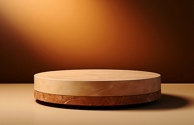 JPG 편집이미지 사람없음 갈색 돌_바위 원형 디지털합성 대리석 단상 스톤 포디움 목업 편집실사 AI포토 AI콘텐츠 도형 컬러 재료 무대 CG 파일형식