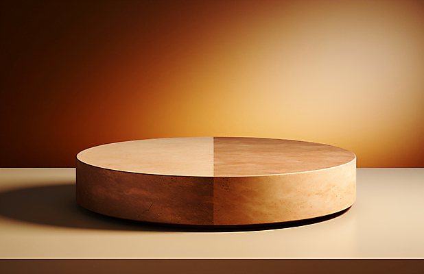 JPG 편집이미지 사람없음 갈색 돌_바위 원형 디지털합성 대리석 단상 스톤 포디움 목업 편집실사 AI포토 AI콘텐츠 도형 컬러 재료 무대 CG 파일형식