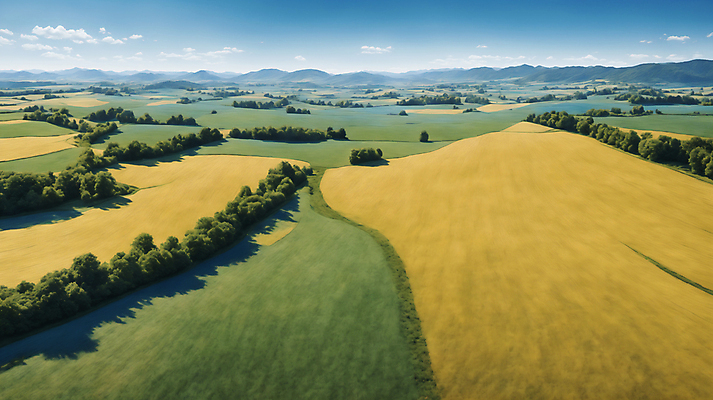 JPG 편집이미지 계절 밭 곡류 풍경 초원 사람없음 여름 가을 디지털합성 편집실사 AI포토 AI콘텐츠 농업 CG 파일형식