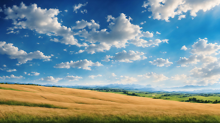 JPG 편집이미지 계절 밭 곡류 풍경 초원 사람없음 여름 가을 디지털합성 편집실사 AI포토 AI콘텐츠 농업 CG 파일형식