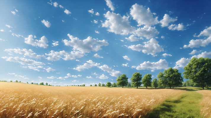 JPG 나무 편집이미지 계절 밭 곡류 풍경 초원 사람없음 여름 가을 디지털합성 편집실사 AI포토 AI콘텐츠 식물 농업 CG 파일형식