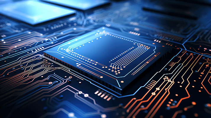 JPG 편집이미지 사람없음 파란색 빛 회로판 반도체 메인보드 전자부품 이미지편집 편집실사 AI컴퓨터그래픽 AI콘텐츠 컬러 부속품 CG 파일형식