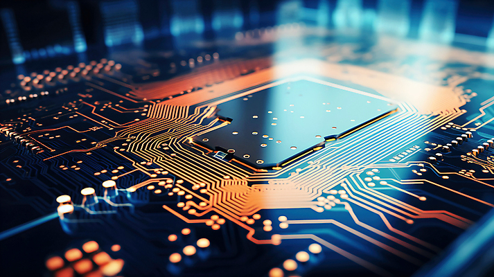 JPG 편집이미지 사람없음 파란색 빛 회로판 반도체 메인보드 전자부품 이미지편집 편집실사 AI컴퓨터그래픽 AI콘텐츠 컬러 부속품 CG 파일형식