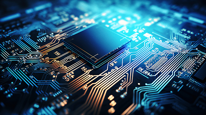 JPG 편집이미지 사람없음 파란색 빛 회로판 반도체 메인보드 전자부품 이미지편집 편집실사 AI컴퓨터그래픽 AI콘텐츠 컬러 부속품 CG 파일형식