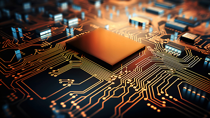 JPG 편집이미지 사람없음 빛 검은색 주황색 회로판 반도체 메인보드 전자부품 이미지편집 편집실사 AI컴퓨터그래픽 AI콘텐츠 컬러 부속품 CG 파일형식