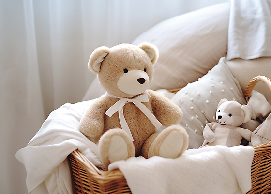 JPG 편집이미지 사람없음 바구니 곰인형 아기용품 천 디지털합성 오브젝트 담기 베이지색 편집소스 편집실사 AI포토 AI콘텐츠 인형 컬러 모션 직물 CG 파일형식